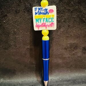 Blue and Yellow Novelty Pen